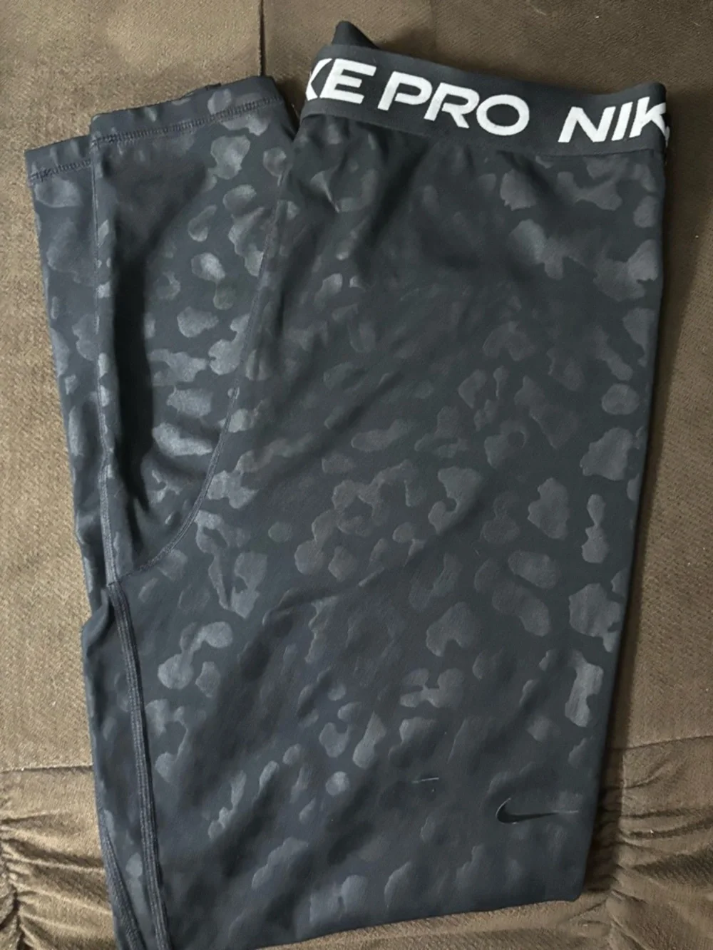 Women’s Nike Black Dri-FIT Training Leggings with Logo